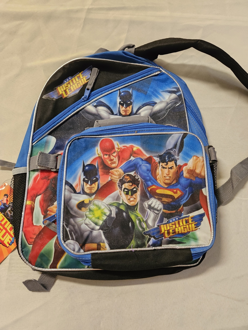 DC Comics Justice League Backpack Lunch Box Set Batman Superman Flash School New